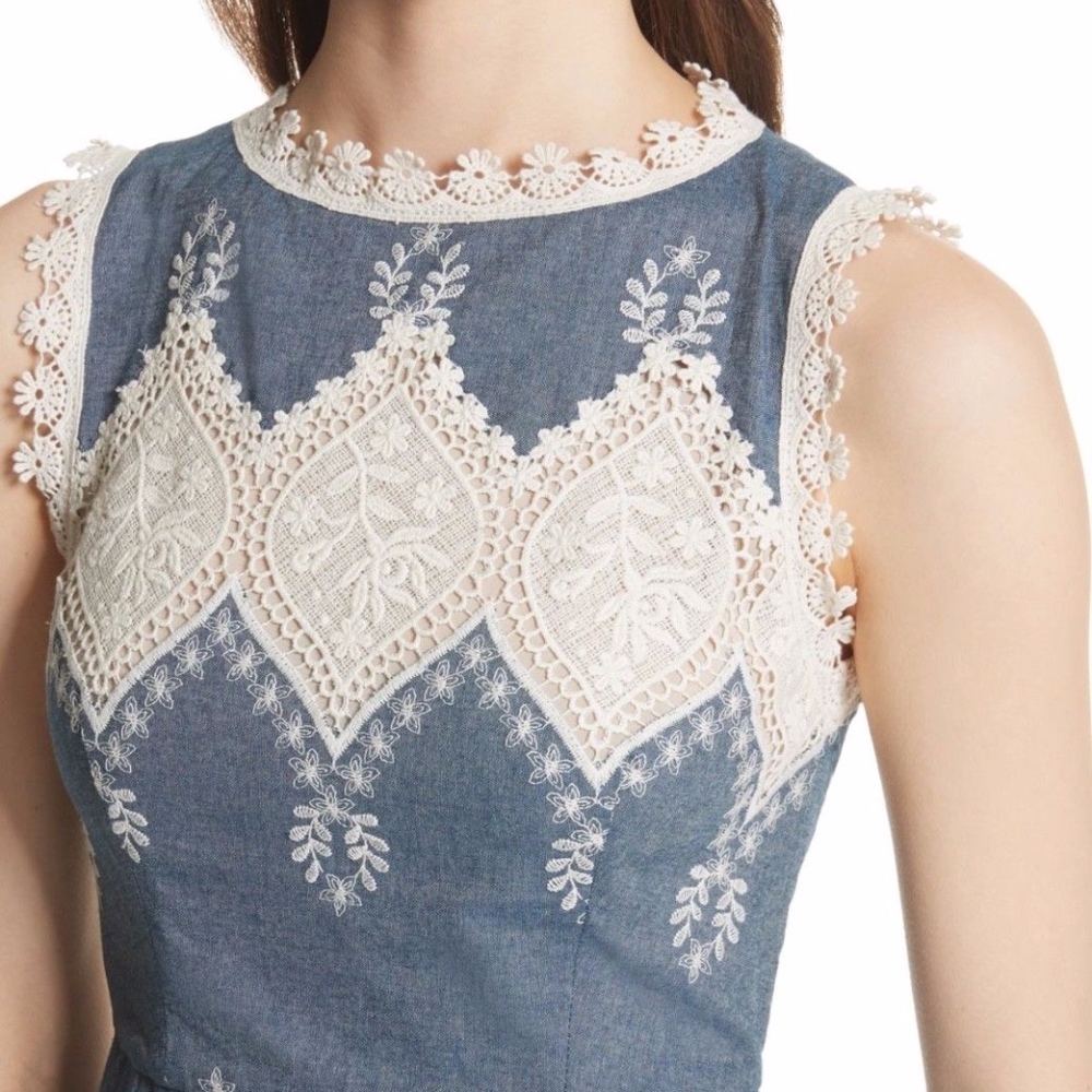 NWT $440 Alice + Olivia Lindsey Embroidered Dress in size 6! - Picture 6 of 12